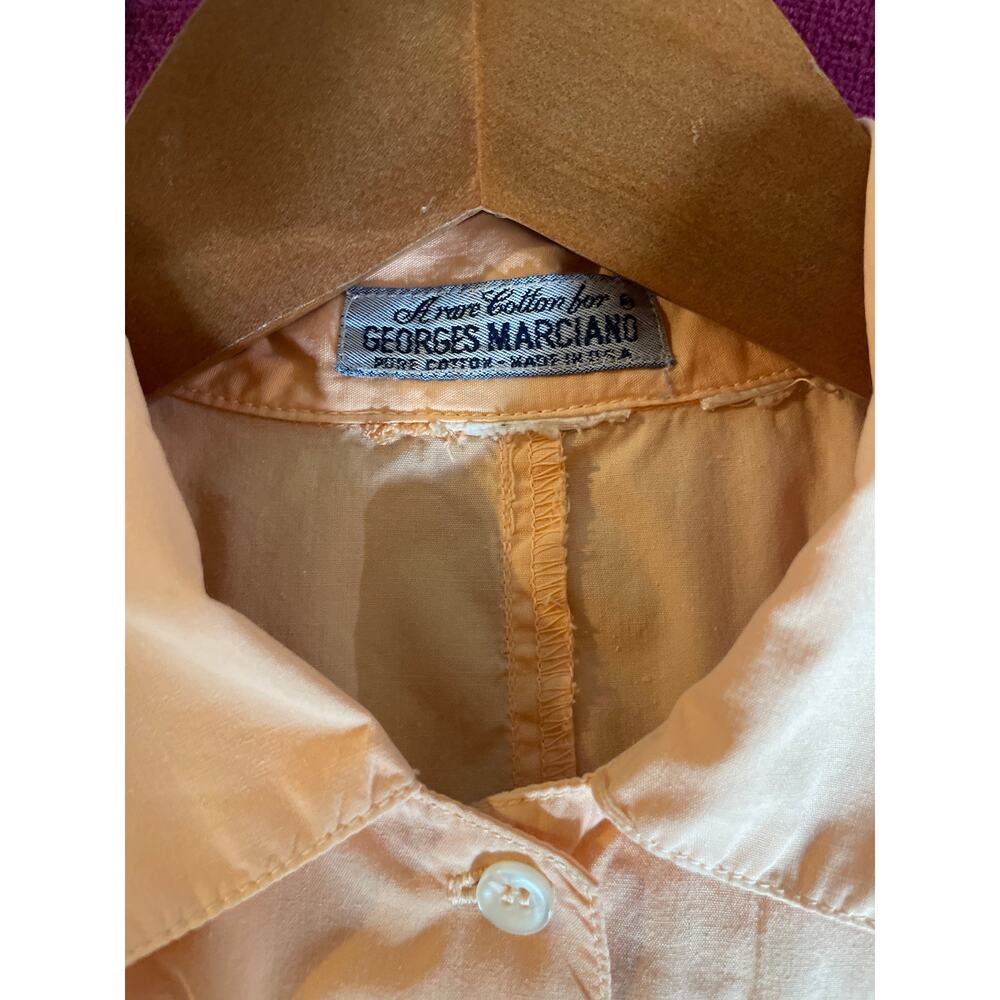 AWESOME 80's Vintage GUESS Peach Crop Top Shirt RARE XS S CALIFORNIA GIRL VIBE - Picture 4 of 11